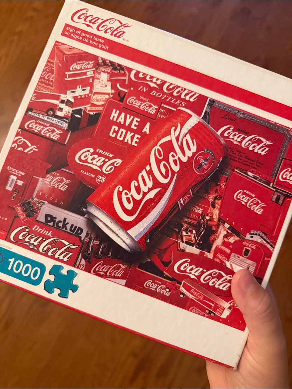 Coca Cola Vintage Red Collage 1000-Piece Puzzle